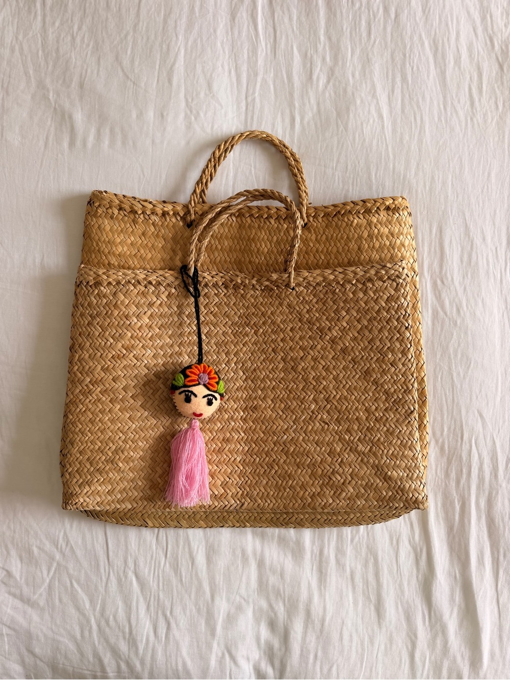 Natural Straw Tote Bag